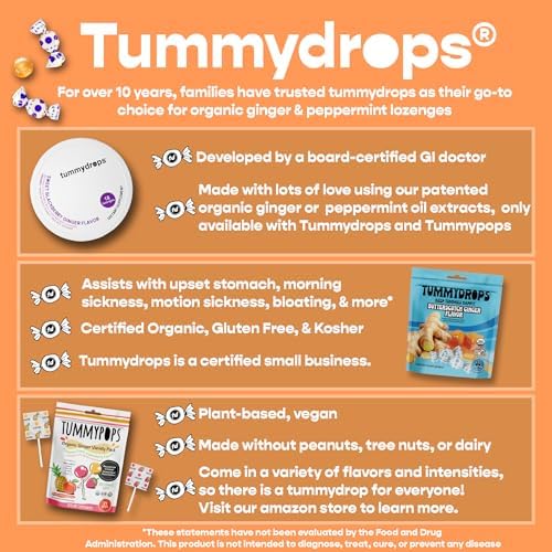 Tummypops Peppermint Variety Pack (Hint 'O Lime, Watermelon, & Vanilla Flavors), 21 Pops