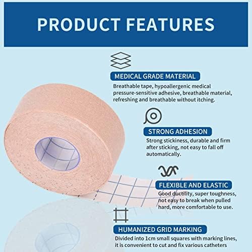 1 Rolls Self Adhesive Tape for Bandages,Durable Compression Bandage,First Aid Tape,Athletic Tape,Sports Tape,Athletic Waterproof,Non-Woven Bandage (0.88IN)