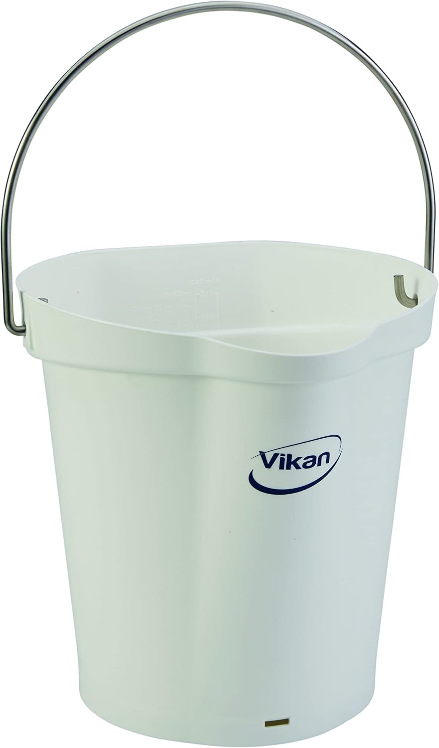 Vikan 56865 Pail,3 gal.,PP/SS,White