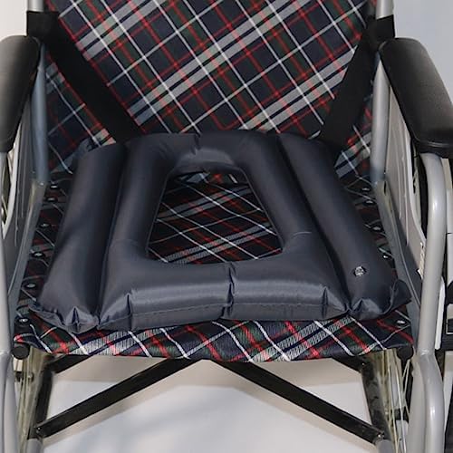 Elderly Inflatable Seat Cushion, Nursing Bedsore Square Pad for Disabled Bedridden, Relif Pain on Wheelchair & Toilet Chair