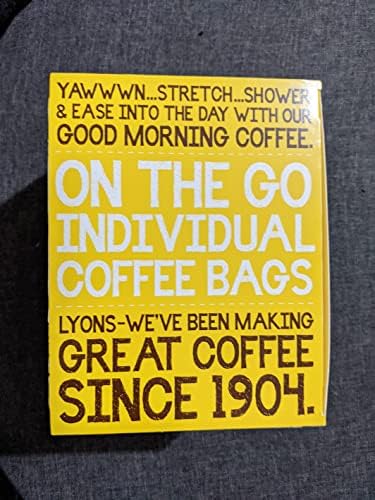 Lyons - Coffee Bags - No2 Light & Smooth - 18 Individually Wrapped Bags - 125g