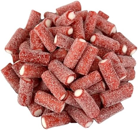 Cozy Confections Sour Strawberry Licorice Pencil Bites, 1 Pound