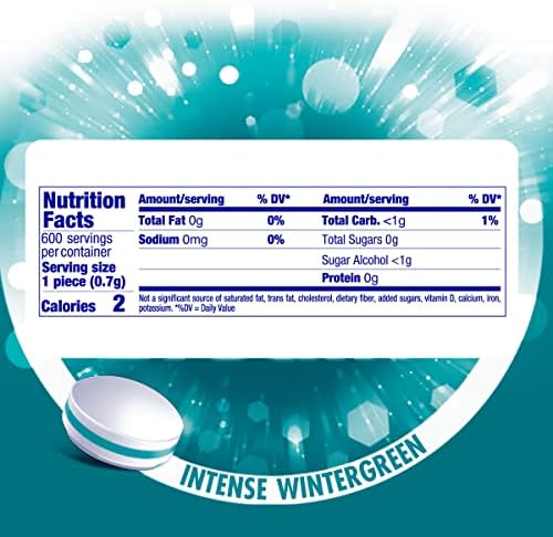 Mentos Clean Breath Hard Mints, Intense Wintergreen, 150 Pieces, 4 Count Pack