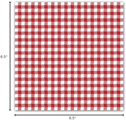 Ambiente Serviettes Lunch 33 x 33 cm Vichy Small Red' for ASIN 'B00EV1GQWK
