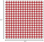 Ambiente Serviettes Lunch 33 x 33 cm Vichy Small Red' for ASIN 'B00EV1GQWK