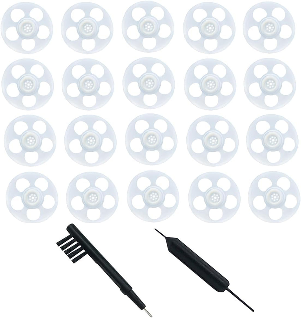 Click Dome 4mm/8mm/10mm Open for Connexx/Siemens/Signia and Rexton RIC Hearing Aids with Cleaning Brush Tools and Carry Case- 20pieces (10MM)