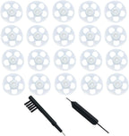 Click Dome 4mm/8mm/10mm Open for Connexx/Siemens/Signia and Rexton RIC Hearing Aids with Cleaning Brush Tools and Carry Case- 20pieces (10MM)
