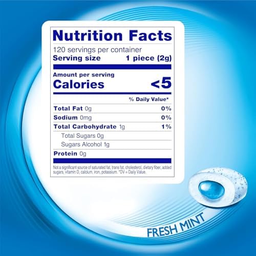 Mentos Pure Fresh Sugar-Free Chewing Gum with Xylitol, Fresh Mint, 120 Piece Resealable Bag (Pack of 1)