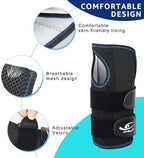 HiRui Wrist Brace for Carpal Tunnel Arthritis, Wrist Support with Splints Compression Hand Support for Tendonitis Sprain, Fits Day&Night Sleep Support, Adjustable (Medium, Right Hand (Pack of 1))