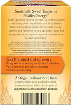 Yogi Sweet Tangerine Positive Energy, 16 Tea Bags, Packaging May Vary (Pack of 1)