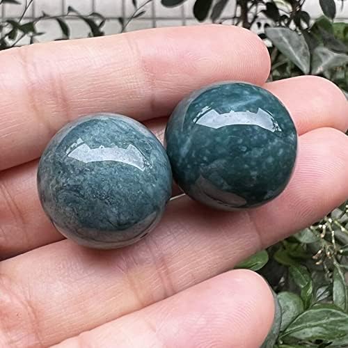 Fekuar 5 Pcs Ocean Jasper Crystal Sphere Ball Set, Polished Healing Energy Mineral Gemstone Balls for Reiki Chakra Decoration Fengshui 20mm