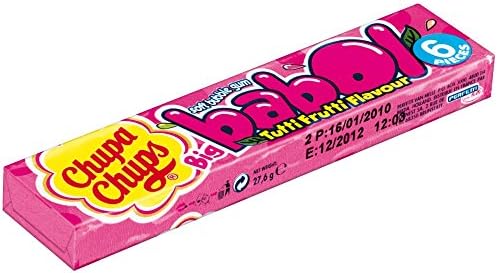 Chupa Chups Big Babol Tutti Frutti Kaugummi 20er Display, 1er Pack (1 x 552 g Packung)
