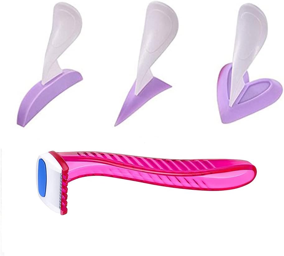 Bikini Trimmer Shaver for Women, Women Dedicated Privates Shaver, Pubic Hair Razor and Bikini Shaving Stencil, Female Intimate Shaping Tool