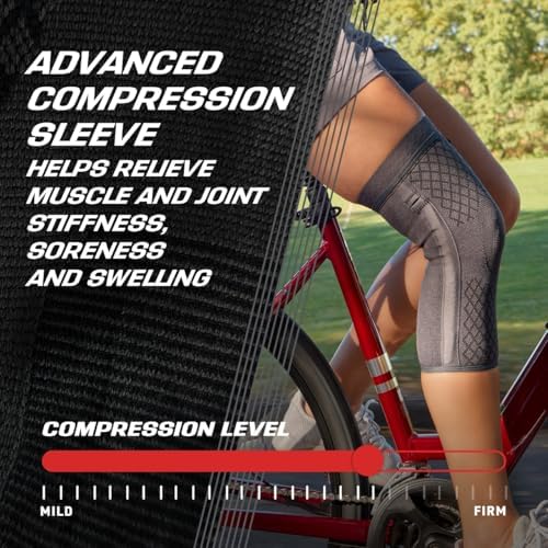 ACE Brand Flex Comfort Compression Knee Sleeve with Stabilizers