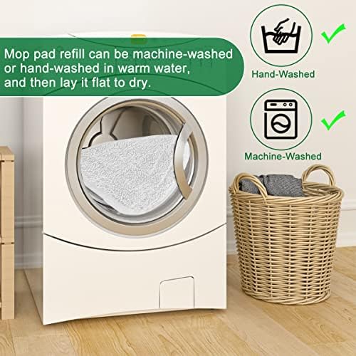 Diteje 4 Pack Replacement Triangle Mop Pads,Washable Refill Heads Compatible with O-ceda Microfiber Steam