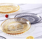 Fruit Bowls 3PCS Acrylic Fruit Plate Plate KTV Commercial Fruit Plate Snack Plate Small Size Candy Plate Home Large Fruit Plate fruit basket (Color : Clear, Size : L)