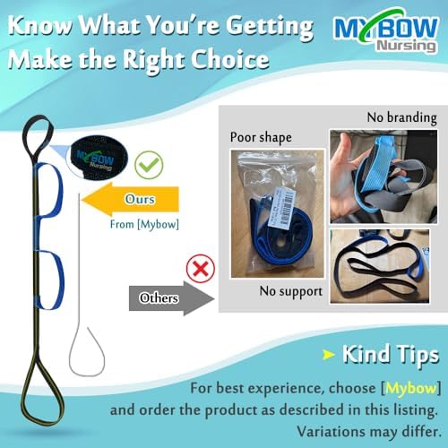 Leg Lifter Strap for After Knee Surgery Hip Replacement Recovery Kit Medical Leg Loop Lifter Pull Strap Lift Assist Rigid Foot Lifter for Disabled Elderly Adults Handicap Mobility Aids Portable Lifter
