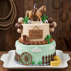 15Pcs Horse Cake Topper Horse Birthday Cake Decorations for Western Theme Party Supplies