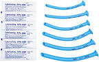 LINE2design Nasal Airway Kit-6 Medical Nasopharyngeal Management Trauma Airways - First Aid Emergency Rescue Latex Free Respiration Tubes with Lubricating Jelly Packets - Pack of 6