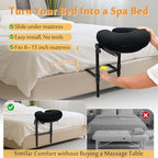 AOSSA Massage Headrest for Bed Face Cradle Pillow – Adjustable Mattress Top Massage Kit with Face Down Cushion, Home Spa and Salon Bed Attachment, Also for Eye Surgery Recovery