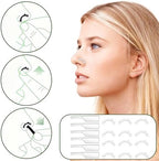 6 Pairs Nose Lifter, Nose Shaper, Noses Up Lifting Shaping Clip, Noses Job Insert for Rhinoplasty Shaping, No Pain Invisible Shaper Tool Straightening Beauty Kit Women Men (White)