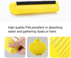 Sponge Roller Mop Head Refills,Pack of 3 Absorbent Sponge Pads Replacement,33cm(13")-Yellow