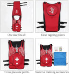 Airway Obstruction Simulation Training Vest, Anti Choking Obstruction Trainer Vest, Adjustable Shoulder Straps and Waist Belt, for Nurse & Student First Aid Teaching aldult-A-Red