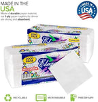 Stock Your Home 12 Inch Disposable Napkins - Made in The USA 1 Ply White Dinner Napkins - Paper Napkins for Dinner, Parties, Crafts, Daily Use - 2000 Pack