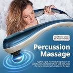 Wahl Deep Tissue Corded Long Handle Percussion Massager, Handheld Therapy with Variable Intensity to Relieve Pain in the Back, Neck, Shoulders, Muscles, & Legs, FSA Eligible, Model 4290-300
