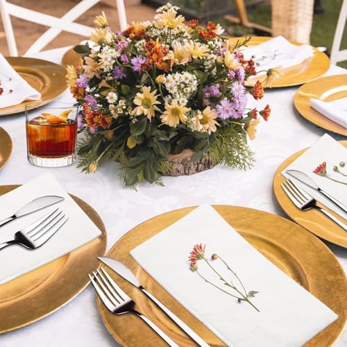 Disposable Napkins, 2-Ply 1200 Count Paper Dinner Napkins, White Napkins Bulk for Wedding Party Bathroom and Everyday Use (16.5” x 14.2”)