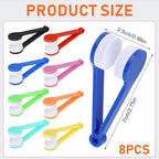 8 Pcs Eyeglass Cleaner, Mini Sun Glasses Eyeglass Microfiber Spectacles Cleaner Soft Brush Cleaning Tool, Eyeglass Cleaning Clip for Eyeglass, Sunglasses and Eye Glasses