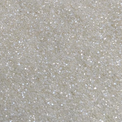 White Sprinkles for Baking, White Sanding Sugar Crystals, 4.23 ounces Edible Sparkling Coarse Sugar Sprinkles for Cake Decorating, Cupcake Topper, Cookie Toppings, Wedding Birthday Christmas Supplies
