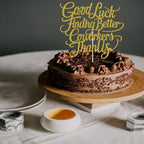 Good Luck Finding Better Coworkers Than Us Cake Topper, Office Coworker Leaving Cake Decor, Farewell/Going Away/Goodbye/Retirement Party Decorations Gold Glitter