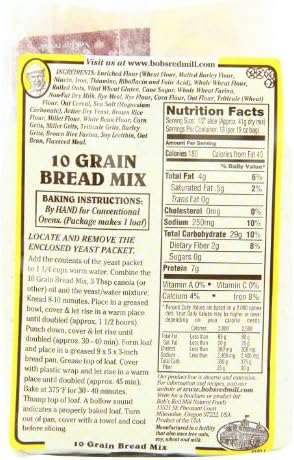 Bob's Red Mill 10 Grain Bread Mix, 19 Ounce (Pack of 4)