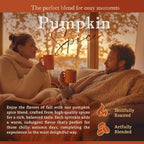 Pumpkin Spice Flavored Whole Bean Coffee – Gourmet 100% Organic Arabica, Single Origin, Medium Roast, Autumn Inspired, Naturally Sweetened – by Coffea Flavor