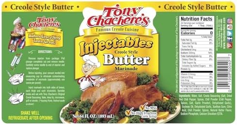 Tony Chachere's Injectable Butter Creole Style Marinade, 64 oz