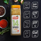Badia 14 Spices Salt-Free All Purpose Seasoning, 20 oz - Savory Blend of Garlic, Onion, Herbs, Spices & Peppers