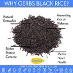Gerbs Wild Black Rice 2 lbs. | No Artificial Additives, Resealable Bag | Naturally Nutty & Chewy | Top 14 Allergen-Free