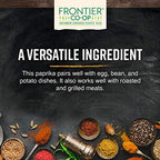 Frontier Co-op Organic Ground Paprika 7.16 oz Stand Up Resealable Bag - Paprika Powder Seasoning - Restaurant Supply