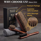 4PCS 100% Horse Hair Brush for Leather Shoe Brush Cleaning Boot Care Horse Hair Brush for Polishing Shining Buffing Dauber Applicator Suede Brush Professional Shoe Shine Brush for Cloth Car Seat Bag