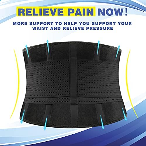 Back Brace for Lower Back Pain - Lumbar Support Belt for Women & Men - Relief Back Pain, Relief for Herniated Disc, Sciatica, Scoliosis 5XL(53"-65")