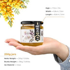 HONIGMA® Raw Acacia Honey | Exquisite Taste | 100% Pure | Unpasteurized | Unfiltered | Partially crystallized | 8.8 Fl Oz | Pack of 1
