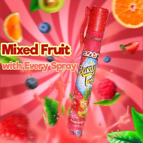 Pen Spray Liquid Candy - 24 Pack of Mixed Fruits Flavor, Gluten Free, No Coloring Added, Novelty Kosher Candy, 20 ml each 24 Pieces