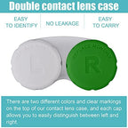 Lasiyanor 12PCS Colorful Contact Lens Case, Contact Lens Immersion Kit, Leak-Proof Packaging, Suitable for Outdoor Mini Contact Lens Case Screw Top