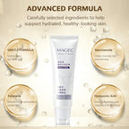 Magic Collagen Fullerene Neck Cream, Tighten and Lift Firming Neck Cream for Crepey Skin, Collagen Neck Cream with Five Rollers, Reduces Wrinkles and Double Chin (1pcs)