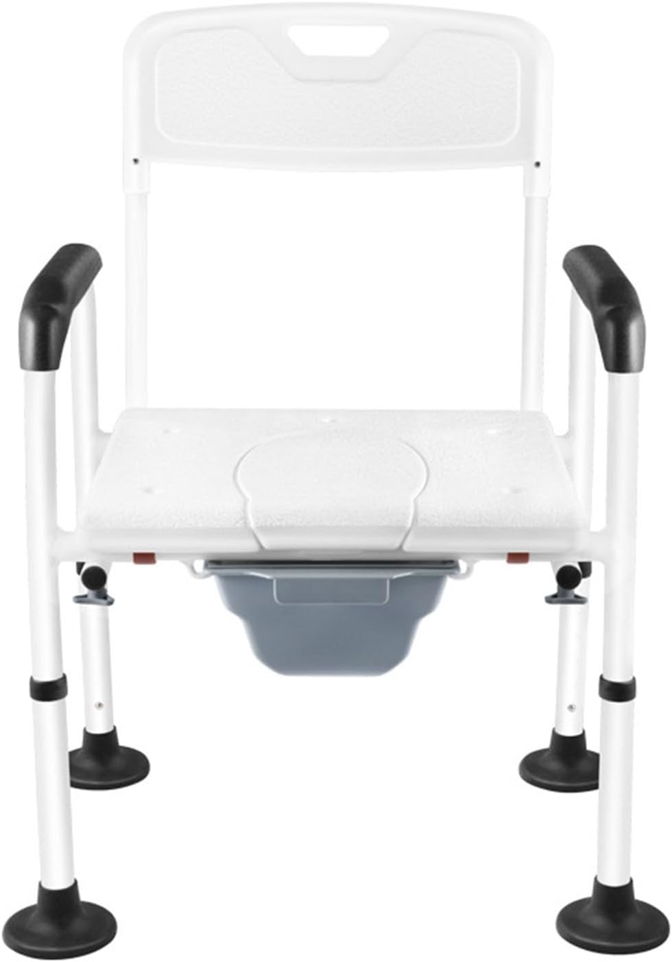 Multifunctional Toilet and Bath Chair,Height Adjustable,Comfortable and Non-Slip Bathroom Chair Commode Chair for Bedside Bathroom,for Elderly Disabled A