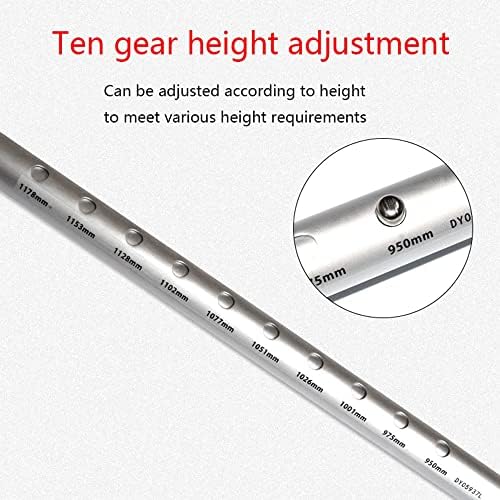 GeRRiT Crutches for Adults, Height Adjustable Medical arms Crutch, Portable Lightweight Aluminum Alloy Closed-Cuff Walking Stick Decorate