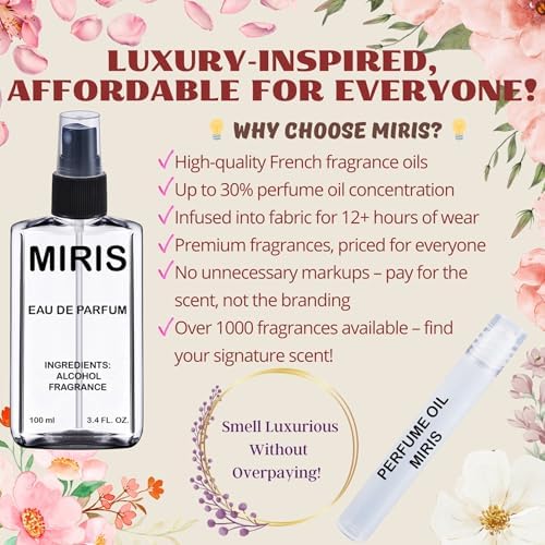 MIRIS No. 41939, Inspired by Eros, Long-Lasting Eau de Parfum for Men, Spray 3.4 Fl Oz / 100 ml