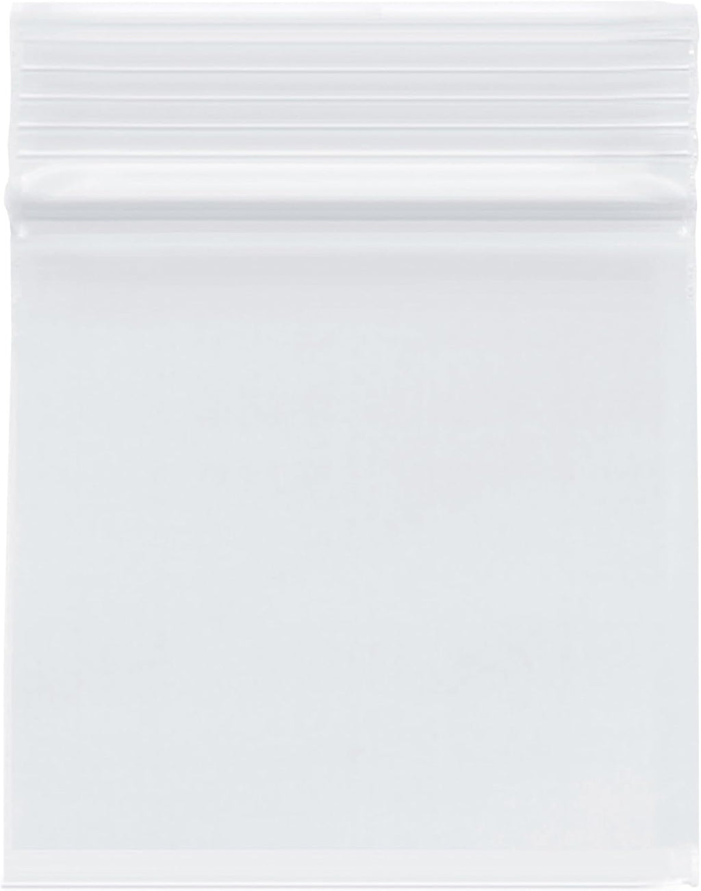 Plymor 3" x 3" (Case of 1,000), 4 Mil Heavy Duty Zipper Reclosable Plastic Bags