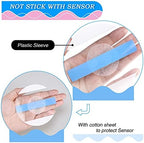 Nuanchu 48 Pcs Waterproof Sensor Covers Compatible with Libre 3 Freestyle Libre 3 Plus, Transparent Cgm Adhesive Patches, Glucose Monitor Protector Long Lasting Without Hole(Blue)
